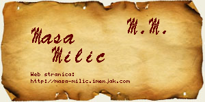 Maša Milić vizit kartica